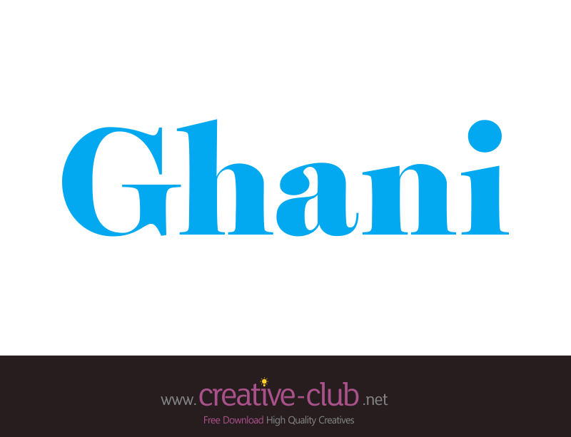 Ghani Glass Logo